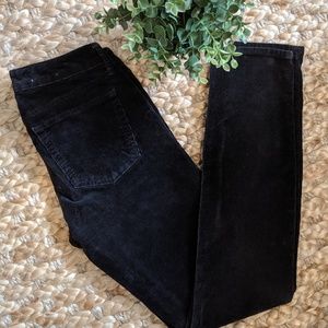 Gap 1969 Always Skinny True Black Corduroy Size 2